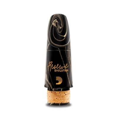 DAddario Woodwinds - Reserve Evolution Bb Clarinet Mouthpiece (440Hz, 1.08mm, Med-Long Facing) - Sandstone Marble