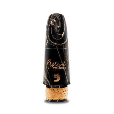 DAddario Woodwinds - Reserve Evolution Bb Clarinet Mouthpiece (442Hz, 1.08mm, Med-Long Facing) - Sandstone Marble