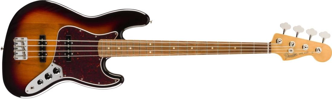 Vintera 60s Jazz Bass, Pau Ferro Fingerboard w/Gigbag - 3-Tone Sunburst