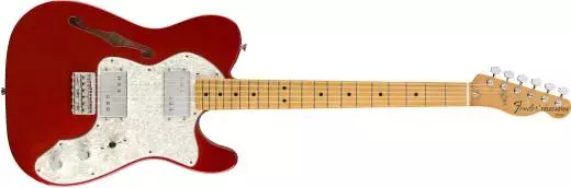 Vintera 70s Telecaster Thinline, Maple Neck w/Gigbag - Candy Apple Red