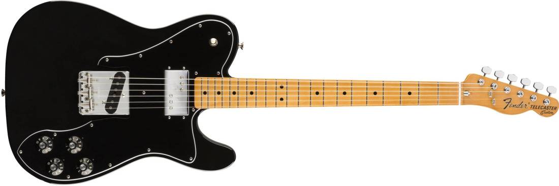 Vintera 70s Telecaster Custom, Maple Neck w/Gigbag - Black