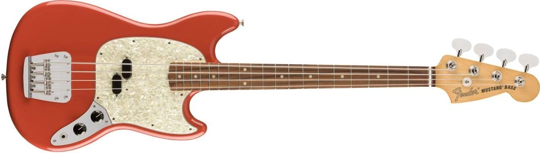 Vintera 60s Mustang Bass, Pau Ferro Fingerboard w/Gigbag - Fiesta Red