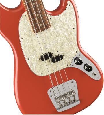 Vintera 60s Mustang Bass, Pau Ferro Fingerboard w/Gigbag -  Fiesta Red