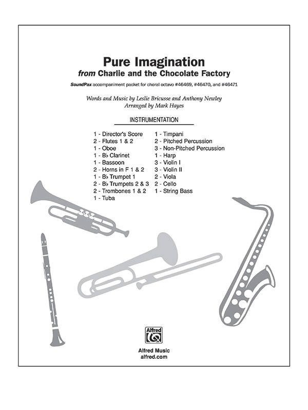 Pure Imagination (From Charlie and the Chocolate Factory) - Bricusse/Newley/Hayes - SoundPax Instrumental Accompaniment