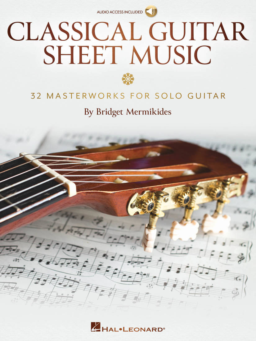 Classical Guitar Sheet Music: 32 Masterworks for Solo Guitar - Mermikides - Classical Guitar TAB - Book/Audio Online