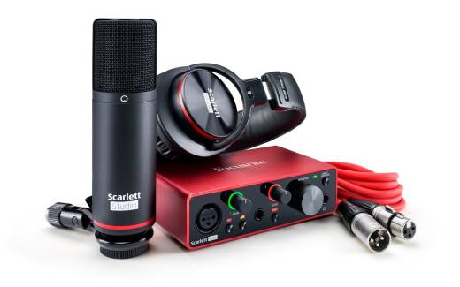 Scarlett Solo Studio 3rd Gen w/Condenser Mic & HP60 Headphones