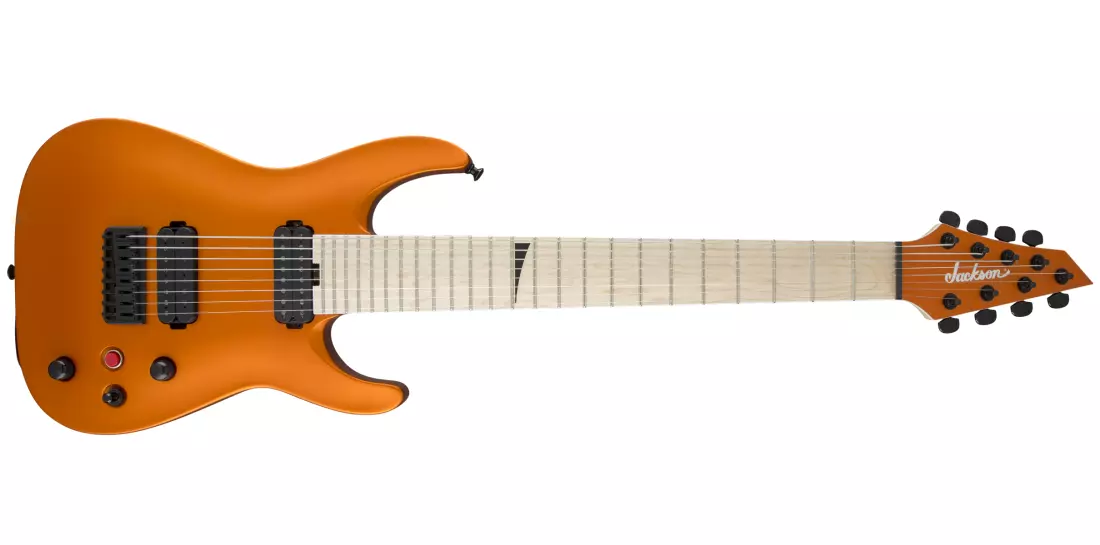 Pro Series Dinky DKA8M HT, Maple Fingerboard - Satin Orange Blaze