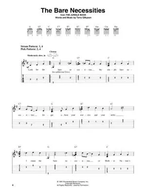Disney Fun Songs - Easy Guitar TAB - Book