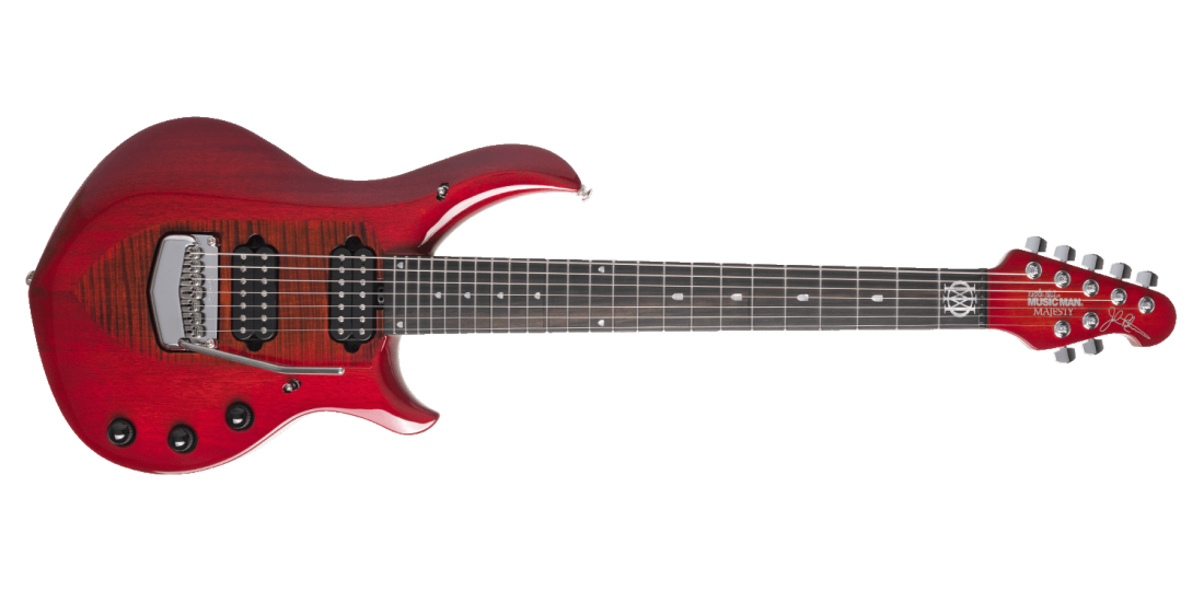 Majesty 7-String Electric Guitar w/ Mahogany Body and Flame Maple Top - Red Sunrise
