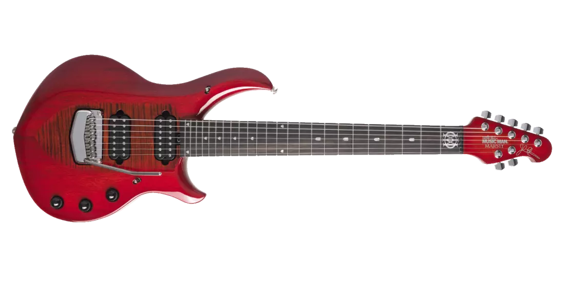 Majesty 7-String Electric Guitar w/ Mahogany Body and Flame Maple Top - Red Sunrise