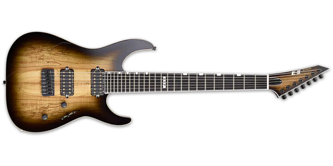 E-II M-II 7-NT 7-String Electric - Dark Brown Natural Burst