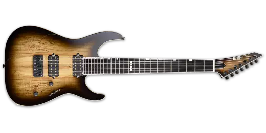 E-II M-II 7-NT 7-String Electric - Dark Brown Natural Burst