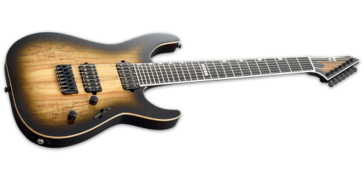 E-II M-II 7-NT 7-String Electric - Dark Brown Natural Burst