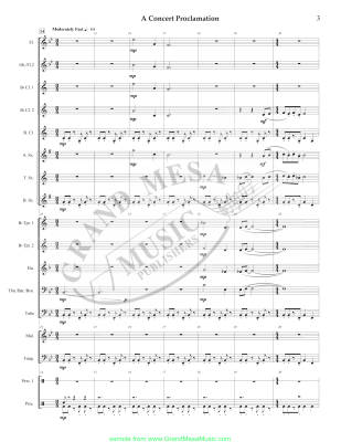 A Concert Proclamation - Bobrowitz - Concert Band - Gr. 1.5