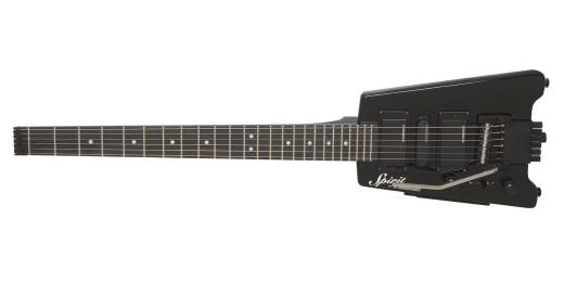 Spirit GT Pro Deluxe Travel Guitar with Gig Bag - Black - Left-Handed