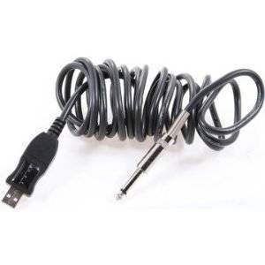 Guitar, Bass or Line-Level 1/4 Inch to USB Cable