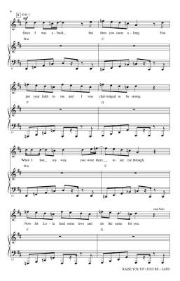 Raise You Up/Just Be (from Kinky Boots) - Lauper/Huff - SATB