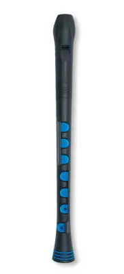 Recorder+ with Case - German Fingering - Black/Blue