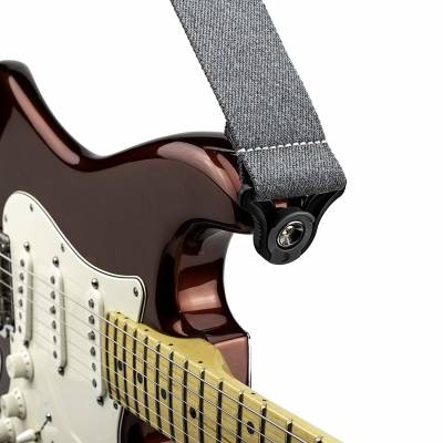 50mm Auto Lock Guitar Strap - Skater Grey