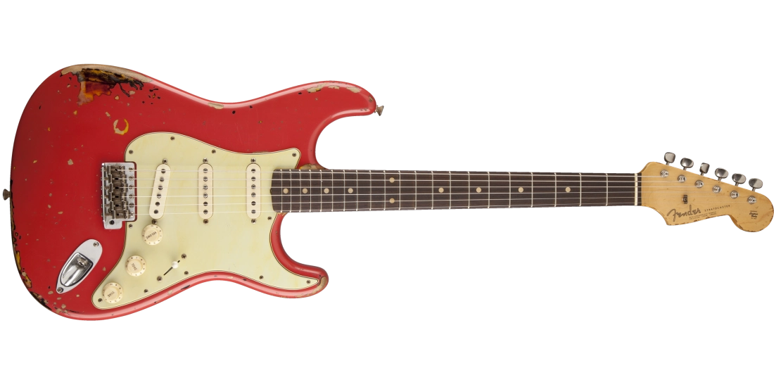 Michael Landeau Signature \'63 Relic Stratocaster with Case - Worn Fiesta Red