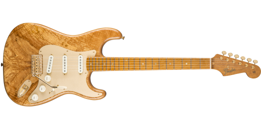 Spalted Maple Artisan Stratocaster with Case - Natural