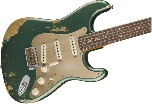 Limited Edition \'59 Heavy Relic Roasted Stratocaster with Case- Aged Sherwood Green Metallic