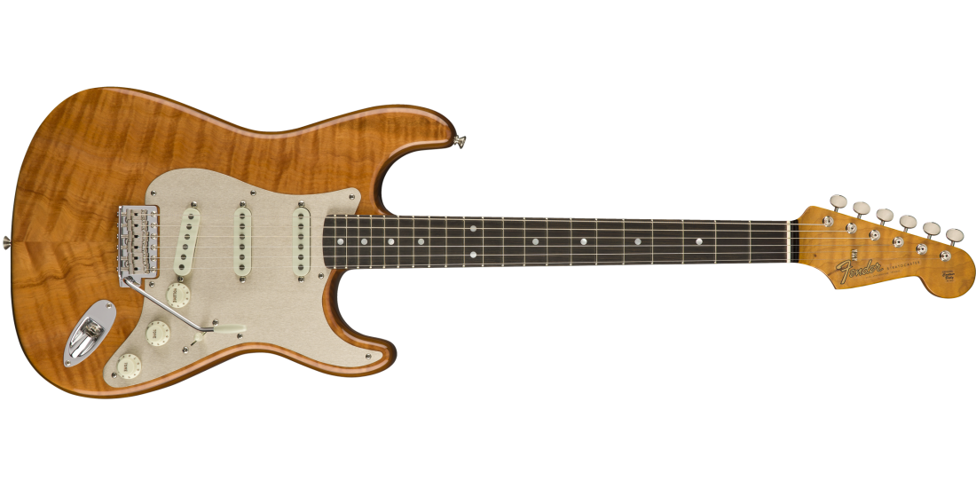 Rose Myrtle Artisan Stratocaster with Case - Aged Natural