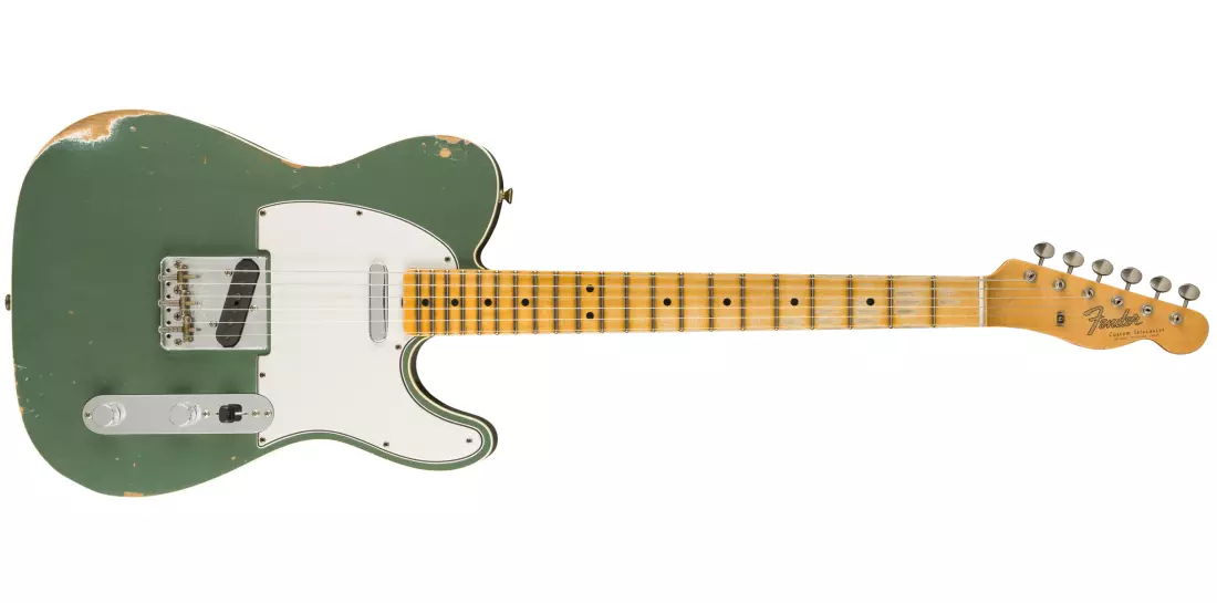 1965 Telecaster Custom Relic, Maple Fingerboard - Faded Aged Sherwood Green Metallic