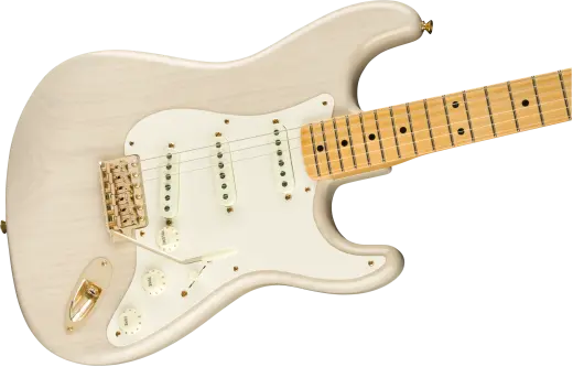 Vintage Custom 1957 Stratocaster with Case - Aged White Blonde