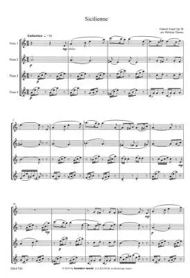 Sicilienne, Op.78 - Faure/Thorne - Flute Quartet