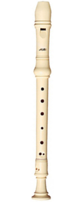 Aulos - Soprano Recorder - Baroque Fingering - Ivory