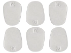 BG France - Mouthpiece Cushions for Clarinet and Saxophone - Large, 0.4mm, Clear - 6-Pack