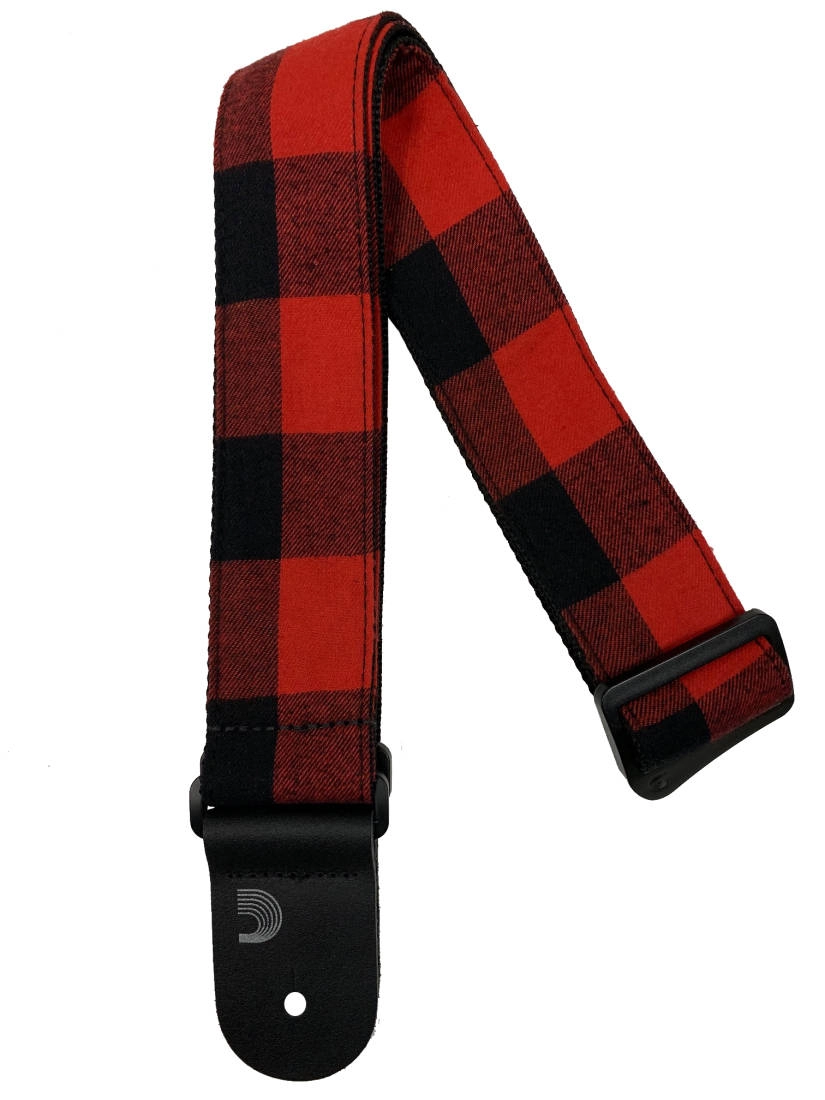 Flannel Red Guitar Strap