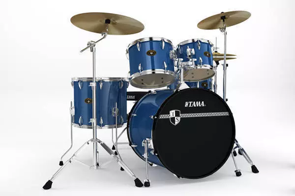 Imperialstar 5-Piece Drum Kit with Hardware - Ocean Blue Mist