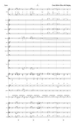 Come Before Him with Singing - McDonald - Orchestral Score and Parts