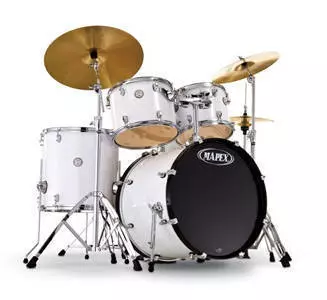 Horizon HX PVC Standard 5-Piece Drum Kit with Hardware - Snow White