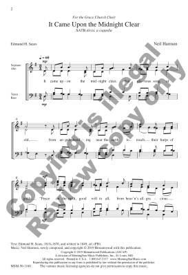 It Came Upon the Midnight Clear - Sears/Harmon - SATB