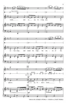 This Is My Father\'s World - Nix - Unison/2pt Treble