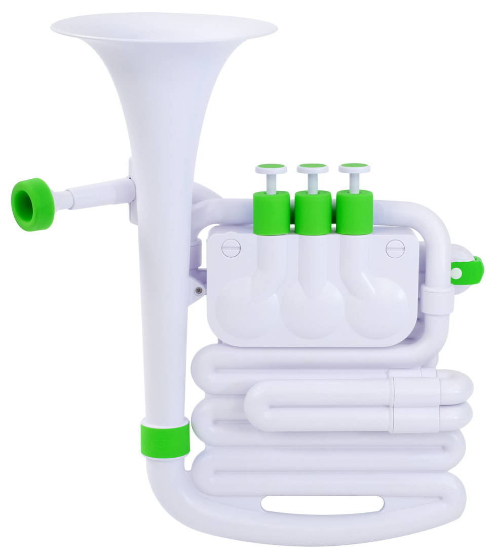 jHorn - Starter Brass Instrument - White/Green