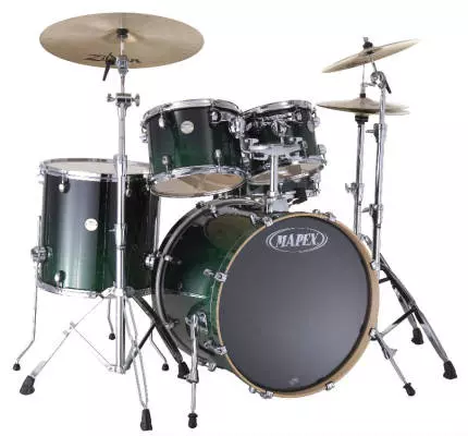 Meridian Birch Pop/Rock 5-Piece Drum Kit with Hardware - Black Forest Fade