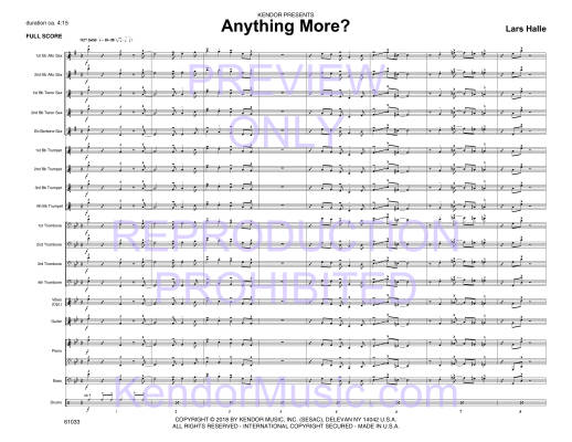 Anything More? - Halle - Jazz Ensemble - Gr. Medium