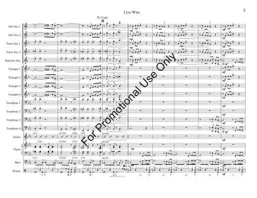Live Wire - Yorke-Slader - Jazz Ensemble - Gr. Medium Easy