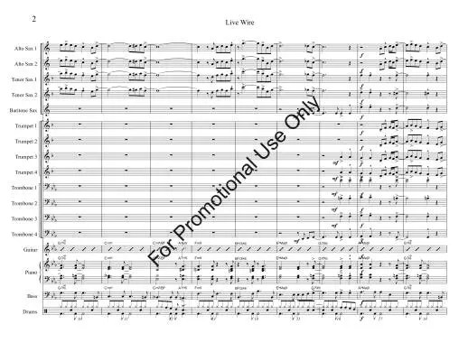 Live Wire - Yorke-Slader - Jazz Ensemble - Gr. Medium Easy
