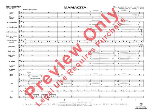Mamacita - Henderson/White - Jazz Ensemble - Gr. 1