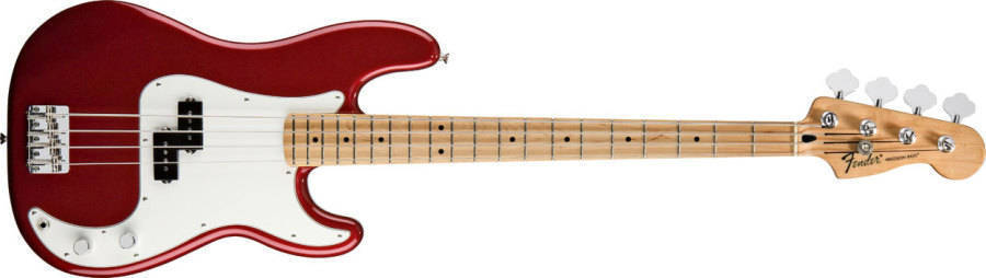 Standard Precision Bass - Maple Neck in Candy Apple Red
