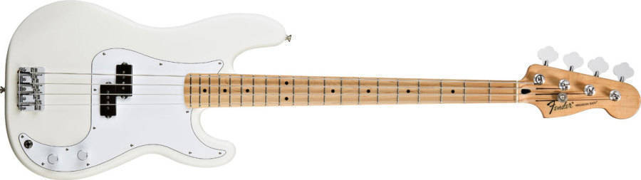 Standard Precision Bass - Maple Neck in Arctic White
