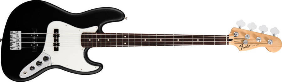 Fender Musical Instruments - Standard Jazz Bass - Rosewood Neck in Black