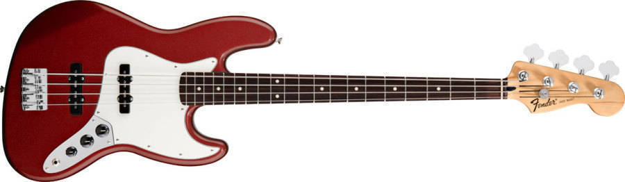 Standard Jazz Bass - Rosewood Neck in Candy Apple Red