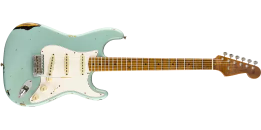2019 Limited Roasted Tomatillo Stratocaster Relic - Aged Daphne Blue over 2-Color Sunburst