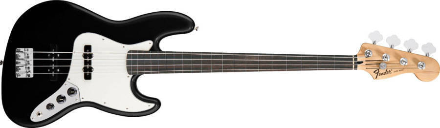 Standard Jazz Bass Fretless - Black